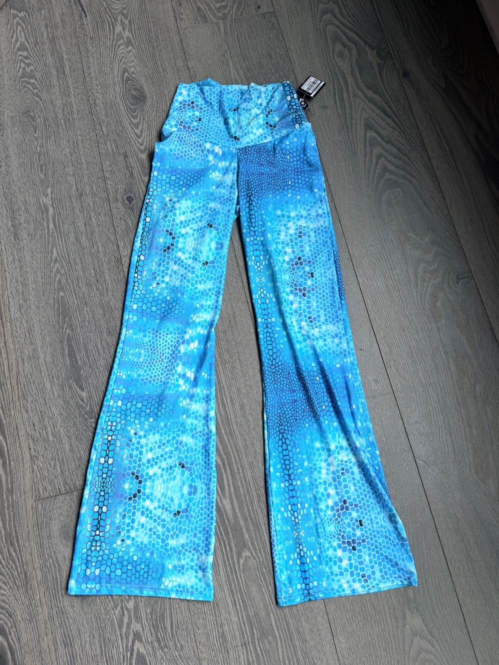 Exotica Marine Dream Soft to Touch High Waisted Bootleg Flare Pant Size Small